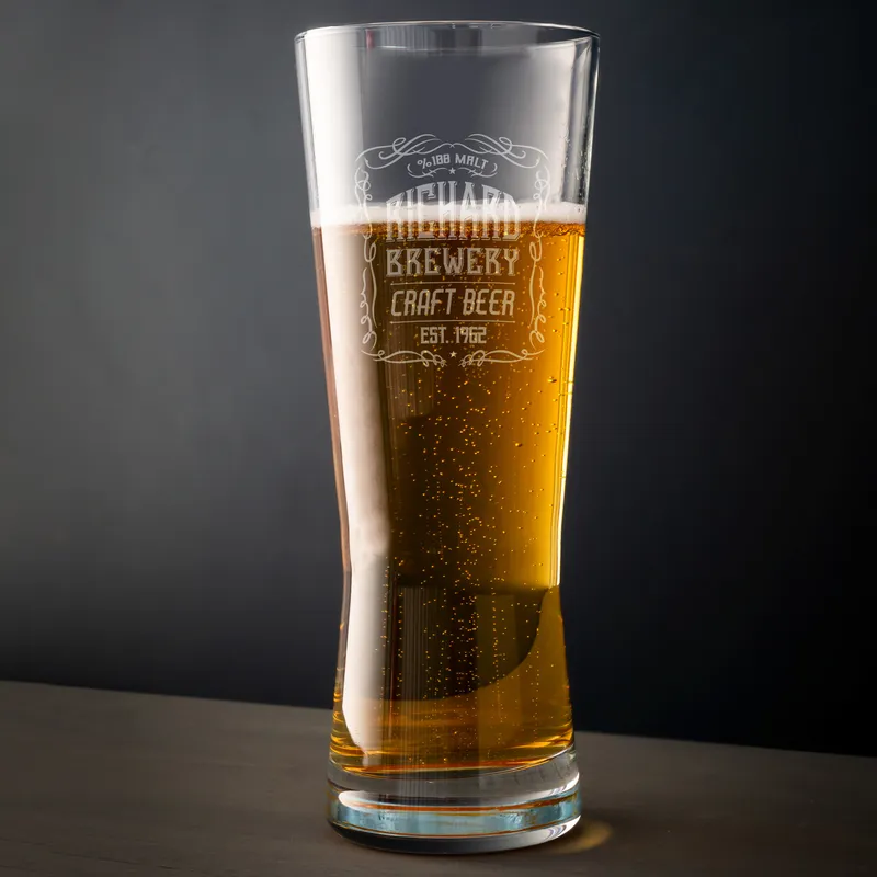 Retro Design Prague Beer Glass