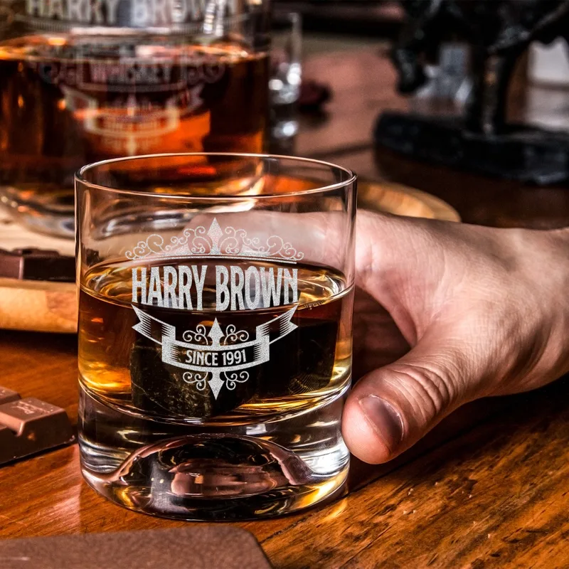 Vintage Whiskey Decanter Set - Personalised Gift for Men