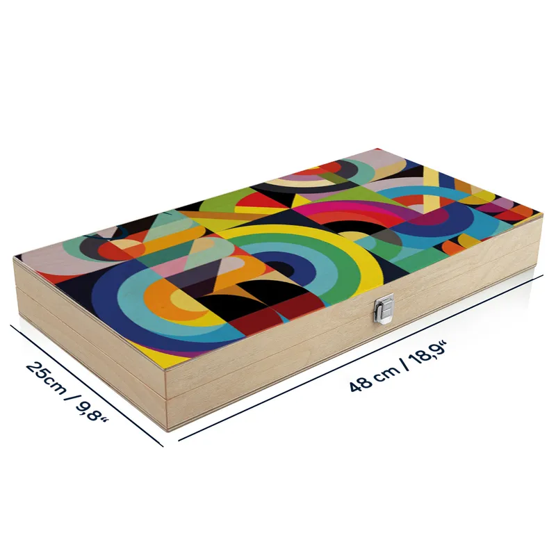 Retro Designed Handmade Modern Backgammon Set