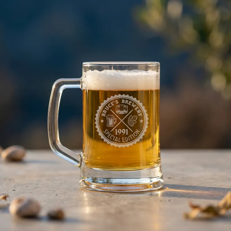 Retro Designed Personalized Beer Mug