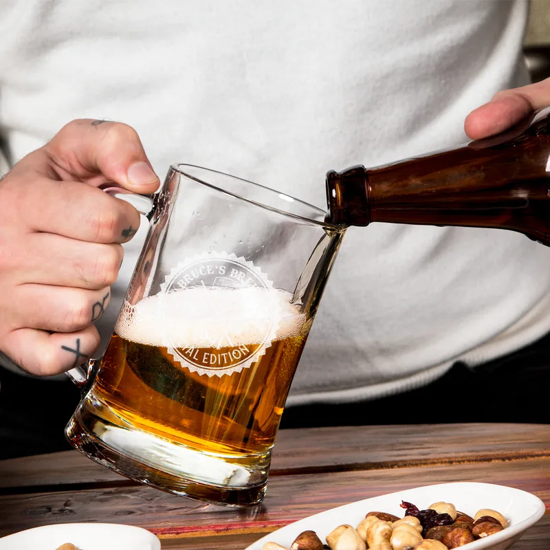 Retro Designed Personalized Beer Mug