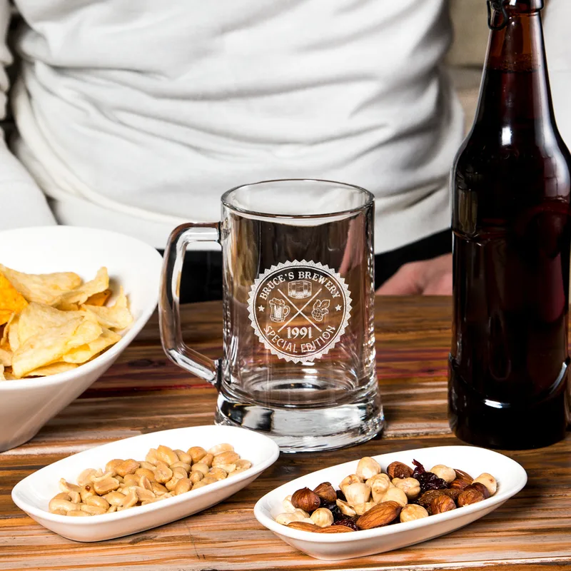 Retro Designed Personalized Beer Mug