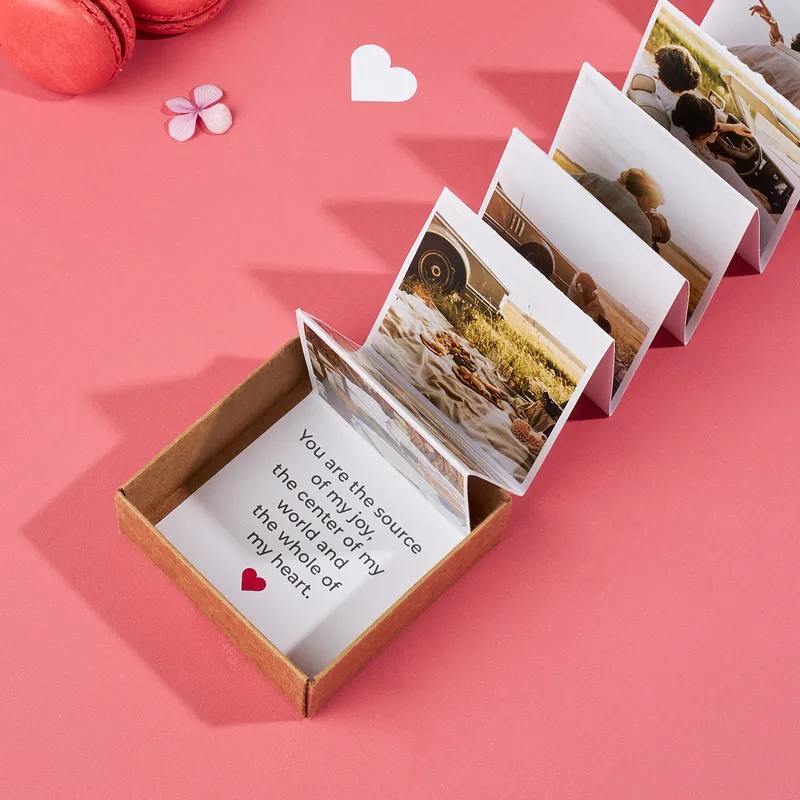 Romantic Gift for Lover Accordion Photo Memory Box