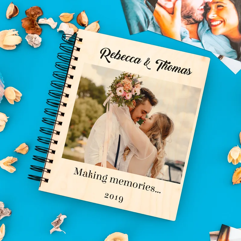 Romantic Gifts for Couples Photo Album with Message and Photo Printing