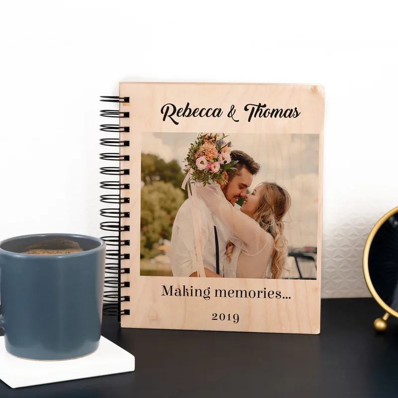 Romantic Gifts for Couples Photo Album with Message and Photo Printing