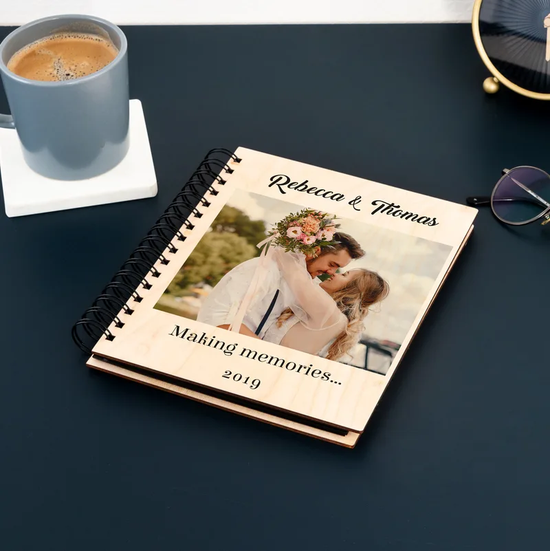 Romantic Gifts for Couples Photo Album with Message and Photo Printing