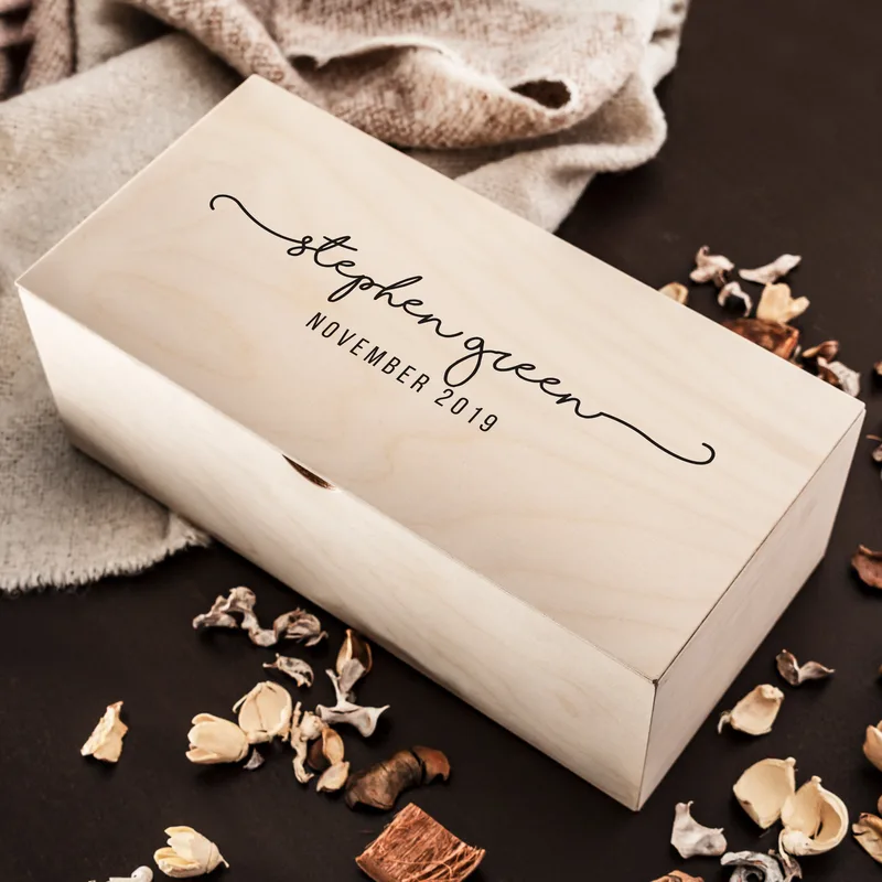 Romantic Gifts for Girlfriend Personalized Wooden Picture Box
