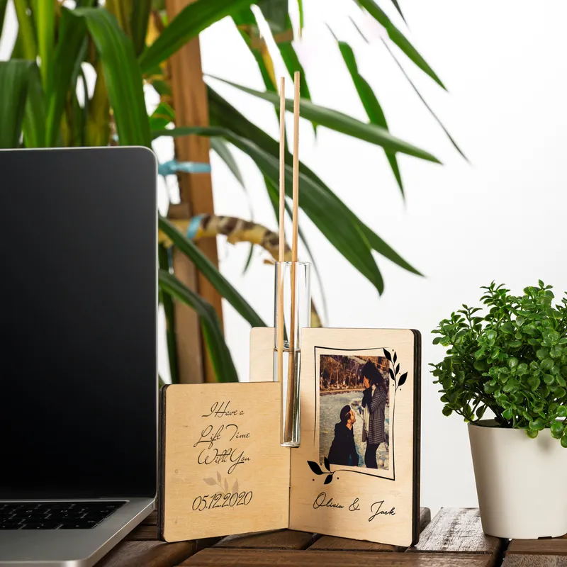 Romantic Gifts for Girlfriend Picture Personalized Reed Diffuser Room Scent