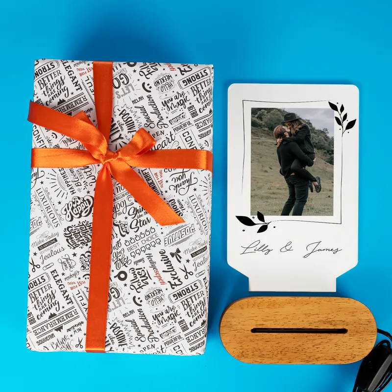 Romantic Home Gift Photo Printed Led Lamp for Valentine