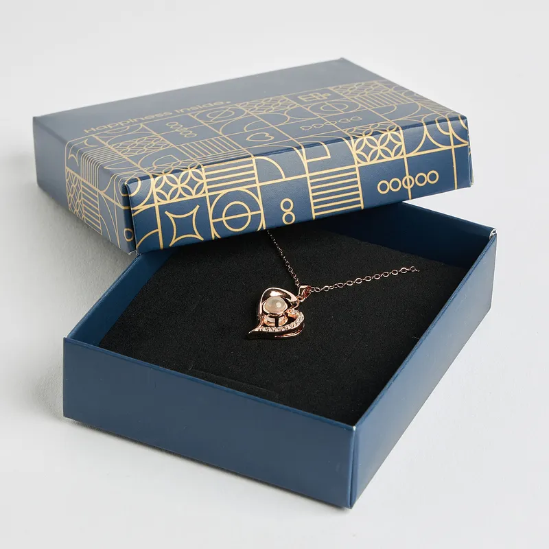 Romantic Love Gift Box with Heart Necklace for Her