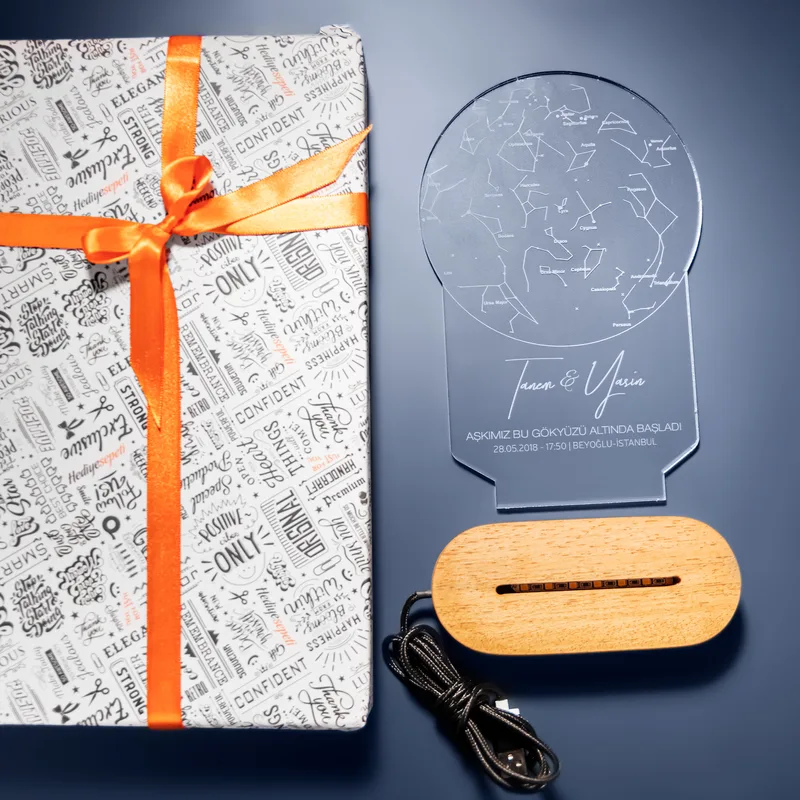 Romantic Love Gifts Personalized Star Map LED Lamp