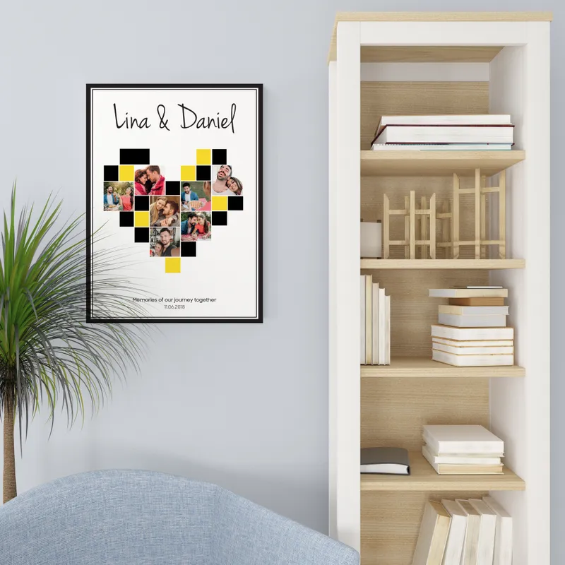 Romantic Moments Collage Photo Printed 30x40 Canvas Ar