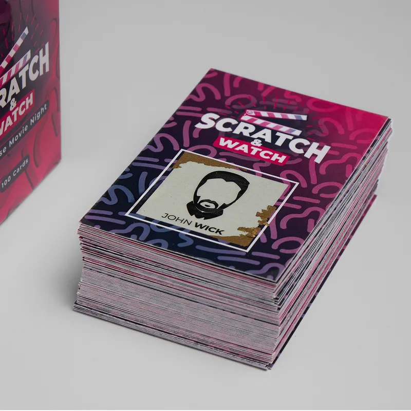 Scratch and Watch 100 Movie Night Game