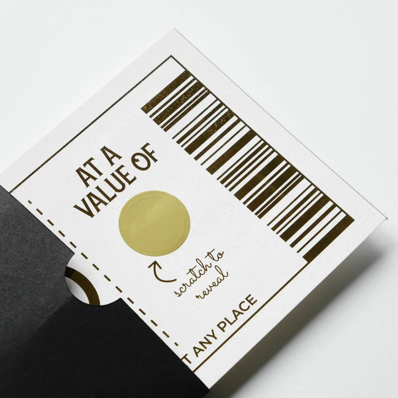 Scratch-Off Tattoo Gift Card for Birthdays