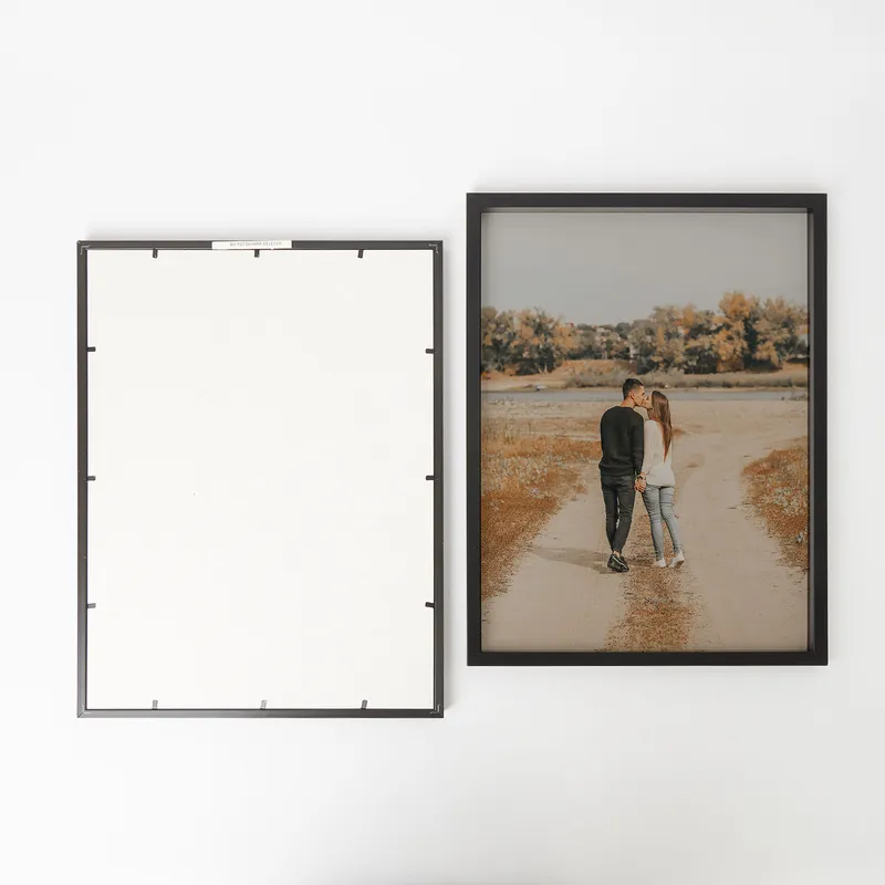 Self Adhesive Black Picture Frame for Photos 11.75 x 15.75 inches