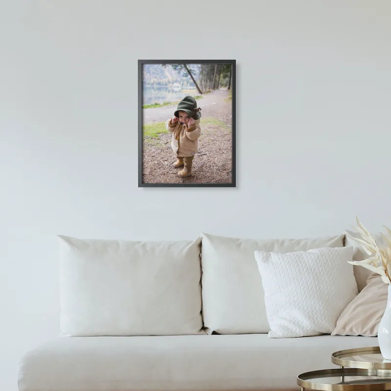 Self Adhesive Black Picture Frame for Photos 11.75 x 15.75 inches