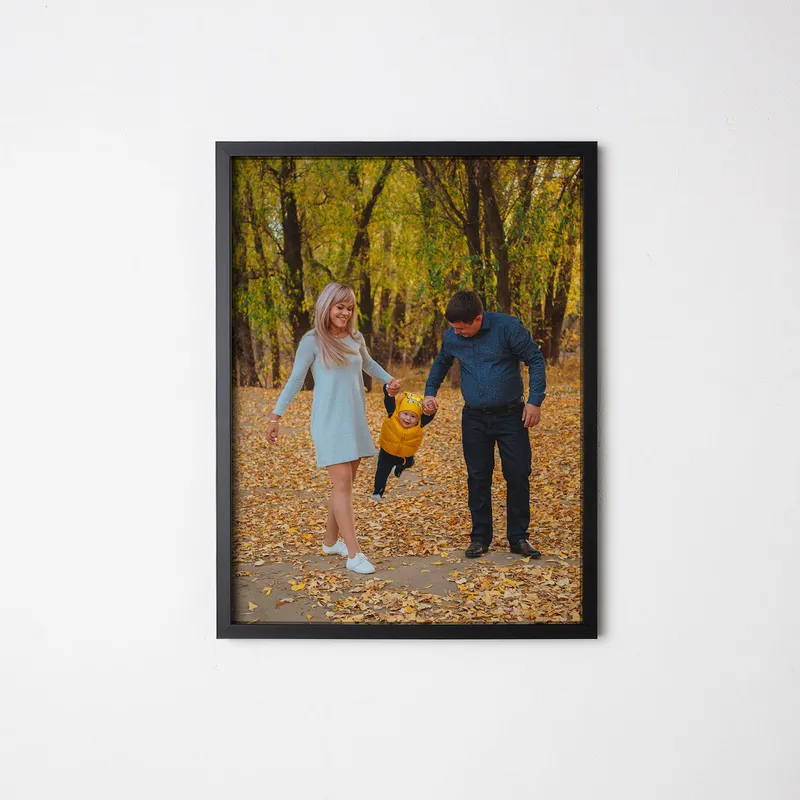 Self Adhesive Black Picture Frame for Photos 11.75 x 15.75 inches