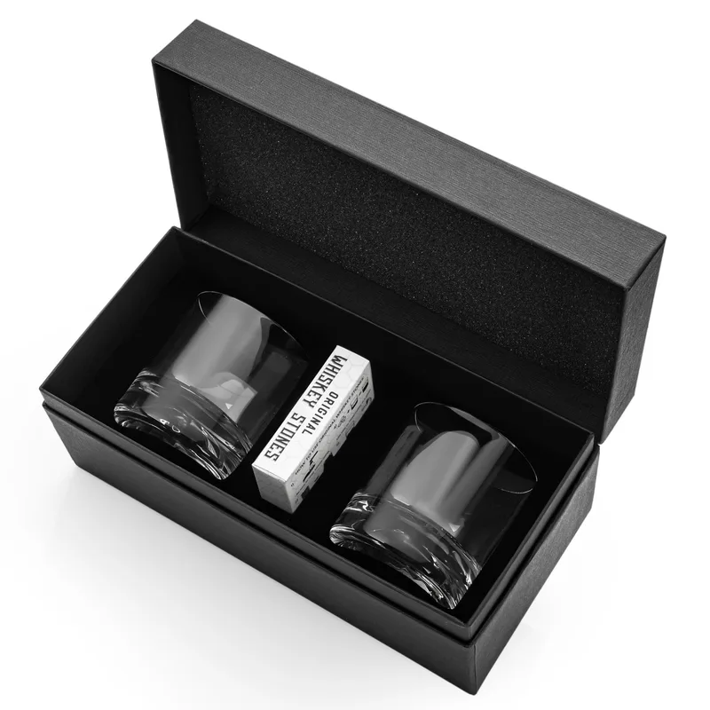 Set of 2 Chicago Whiskey Glasses in Stylish Box
