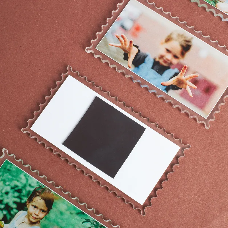 Set of 4 Magnetic Refrigerator Magnets with Photos