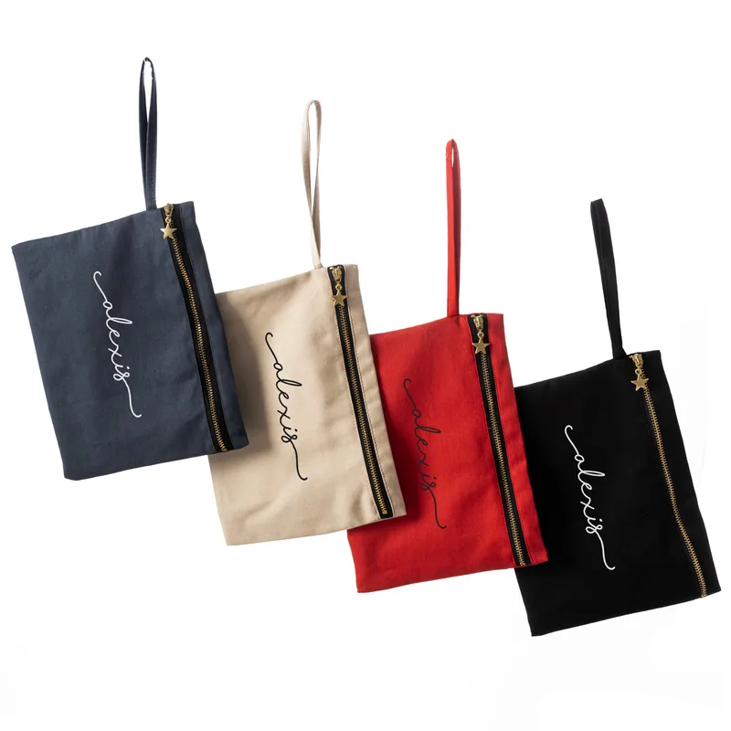 Signature Design Canvas Makeup Bag