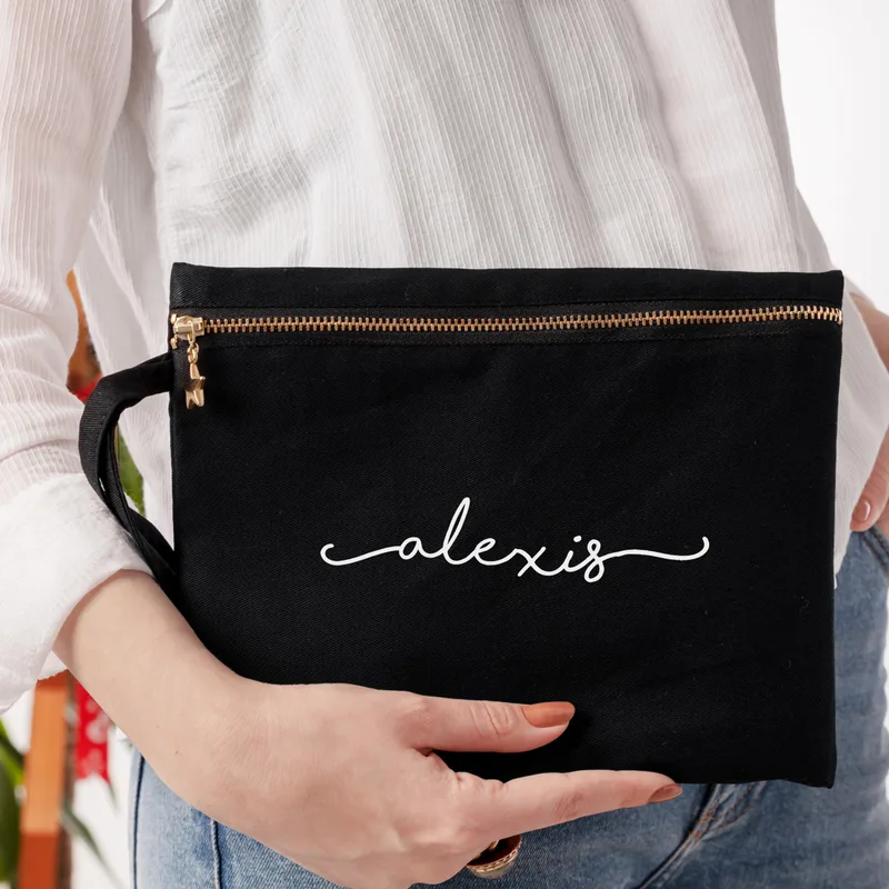 Signature Design Canvas Makeup Bag