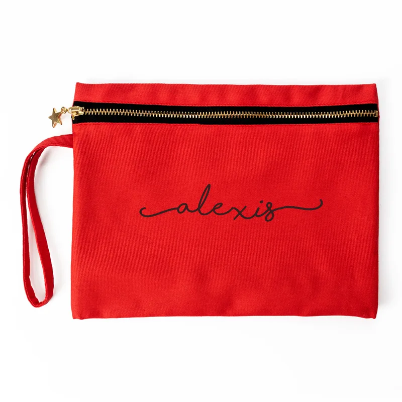 Signature Design Canvas Makeup Bag