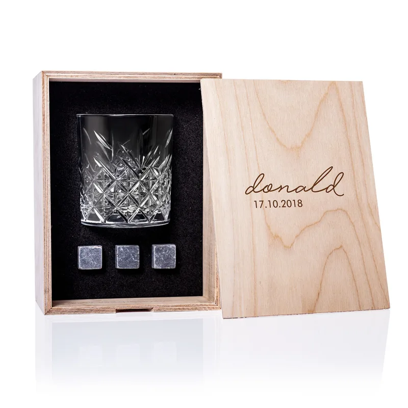 Signature Design London Personalized Whiskey Glass Set