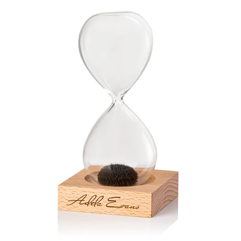 Personalised Ferrofluid Hourglass Keepsake for Home and Office