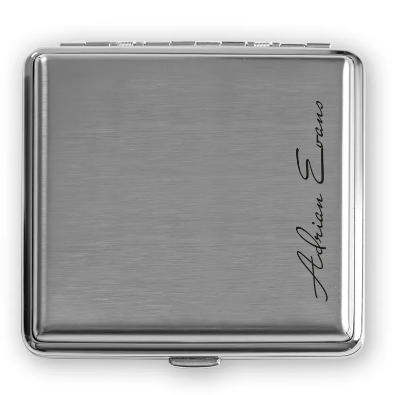 Personalised Metal Cigarette Case with Signature Design