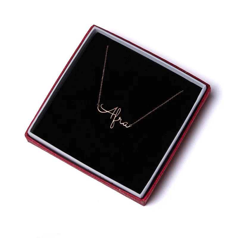 Elegant Personalised Silver Name Necklace for Women