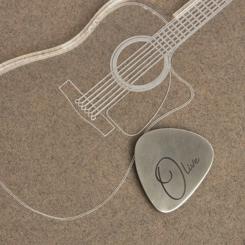 Silver Custom Guitar Picks