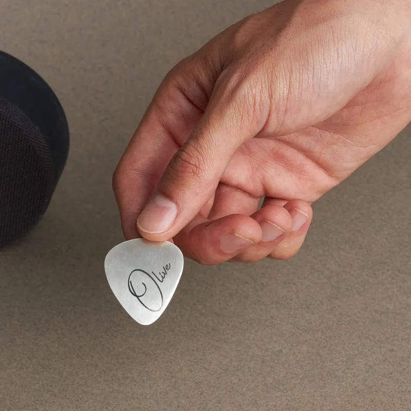 Silver Custom Guitar Picks