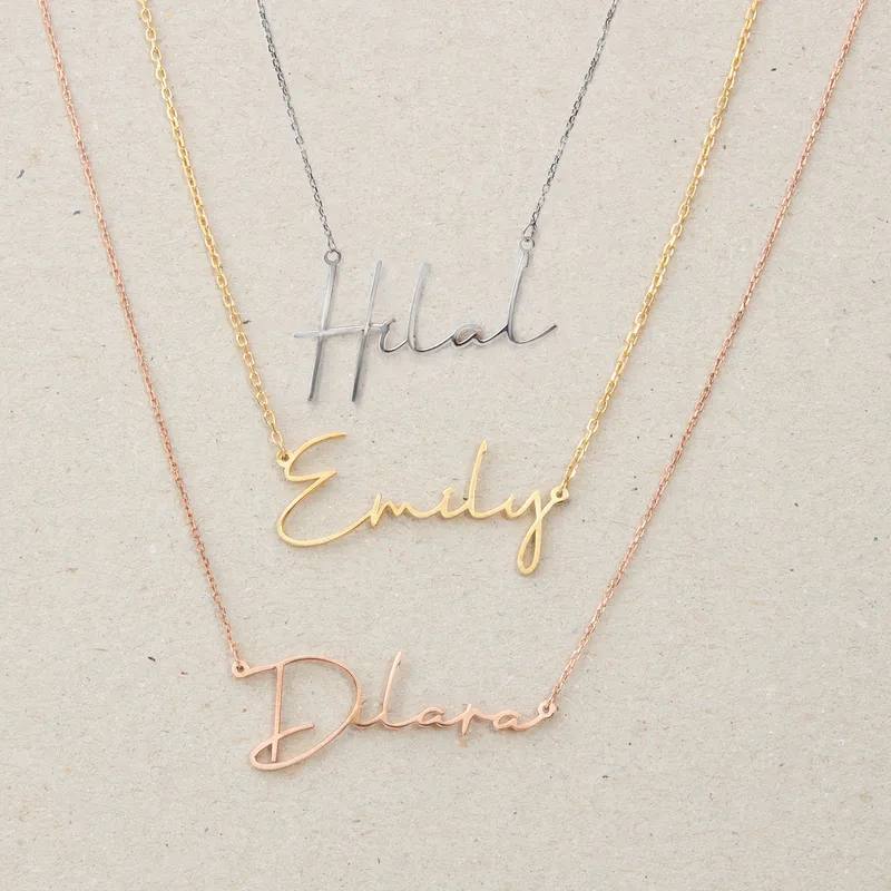 Silver Name Necklace