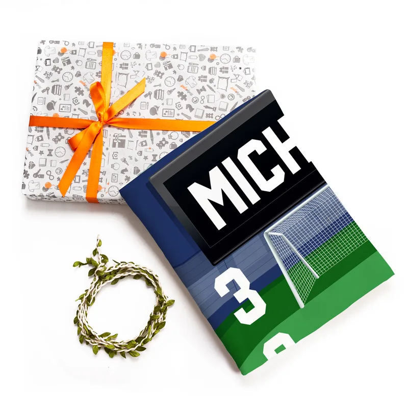 Soccer Design Milestone Baby Blanket