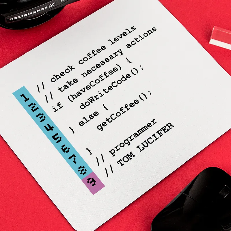 Personalised Programmer Mousepad for Developers