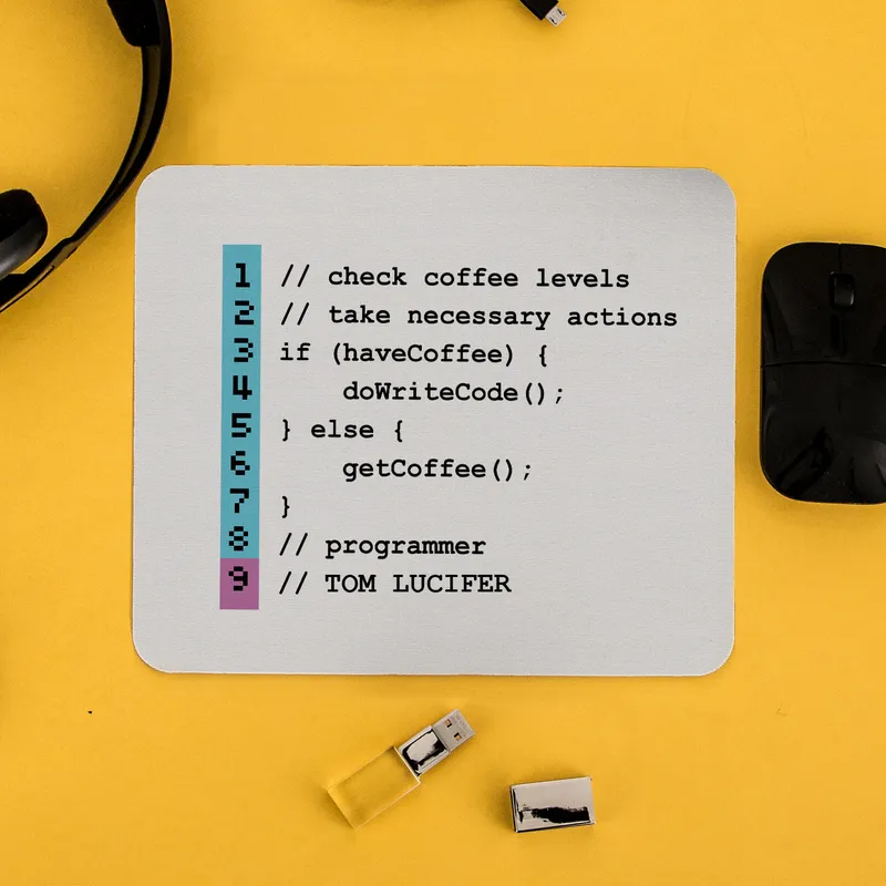 Personalised Programmer Mousepad for Developers