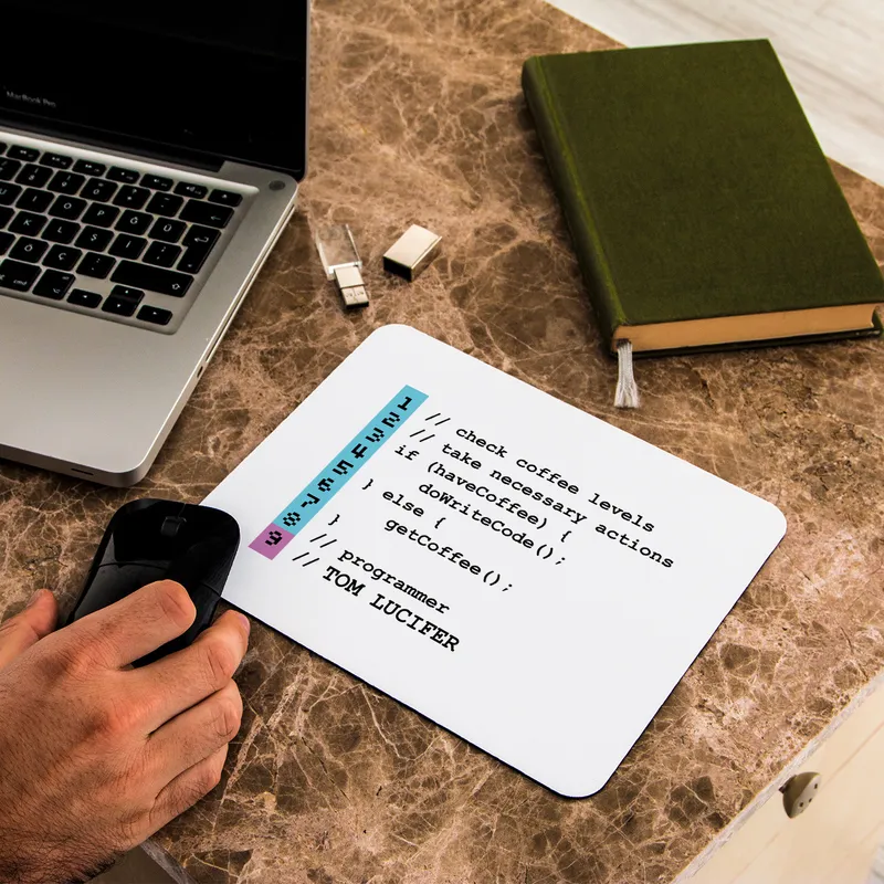 Personalised Programmer Mousepad for Developers