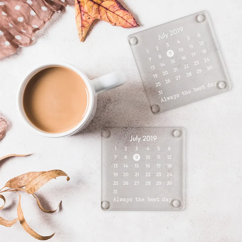 Personalised Date Highlight Coasters for Special Memories