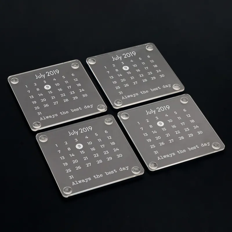 Personalised Date Highlight Coasters for Special Memories