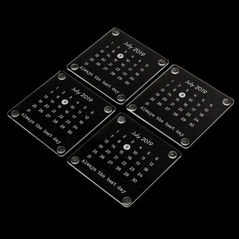 Personalised Date Highlight Coasters for Special Memories