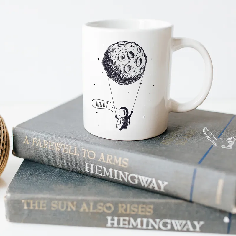 Space Designed Personalized Mug with Message