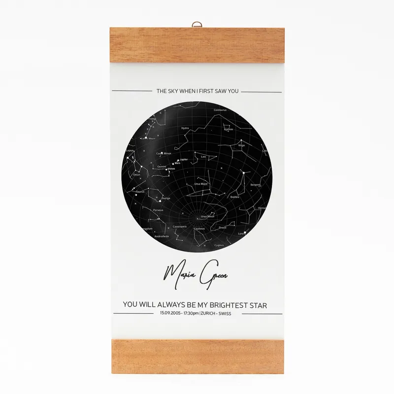 Special Day's Star Map Wooden Frame