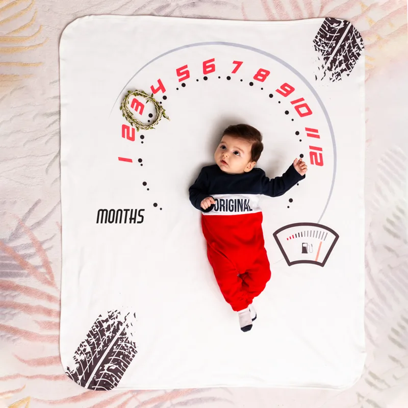 Personalised Baby Milestone Blanket for New Mums