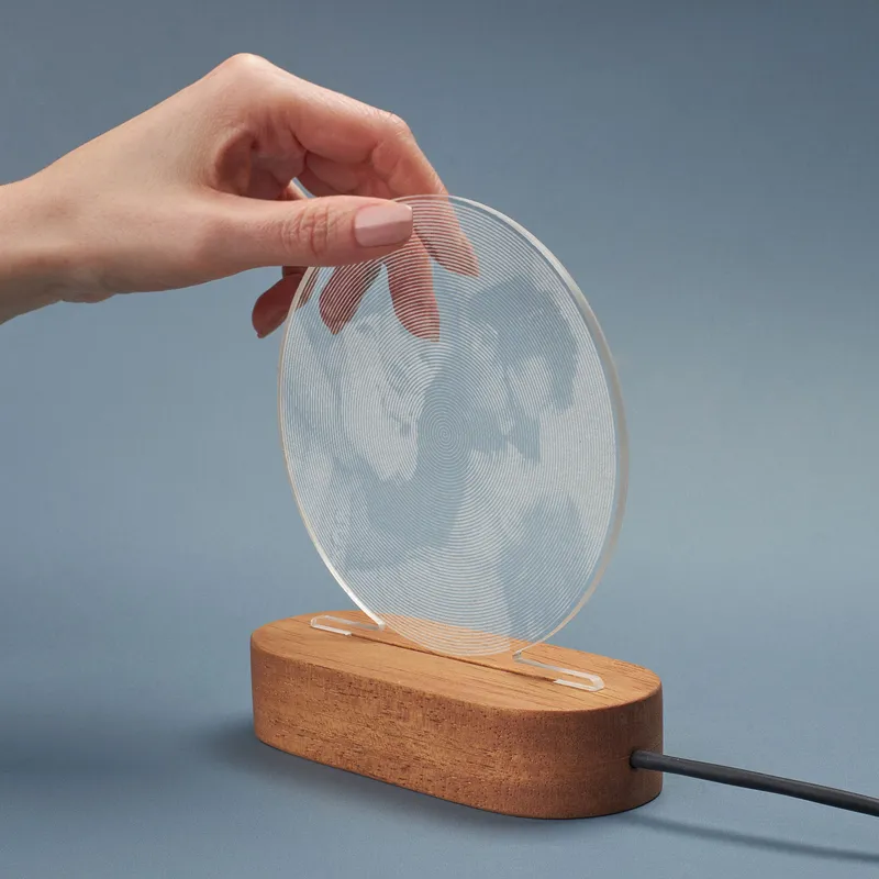 Spiral Designed Photo Led Light