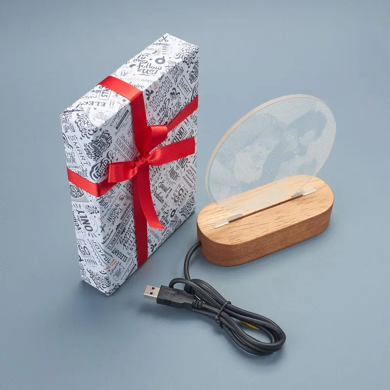 Spiral Designed Photo Led Light