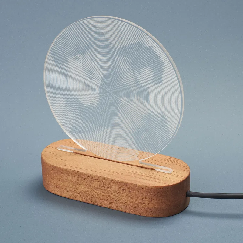 Spiral Designed Photo Led Light