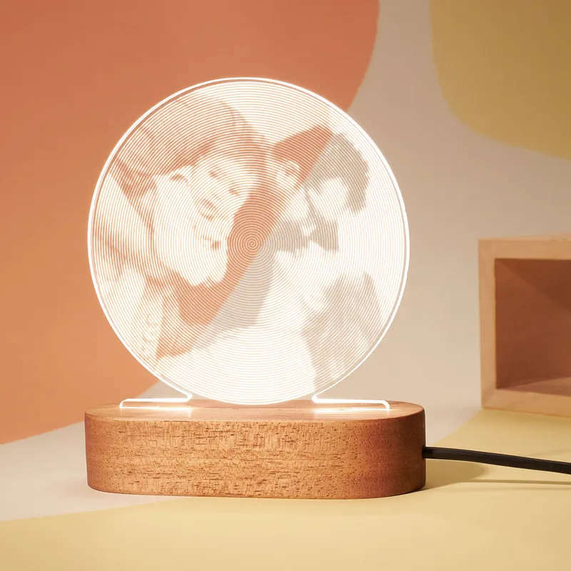 Spiral Designed Photo Led Light