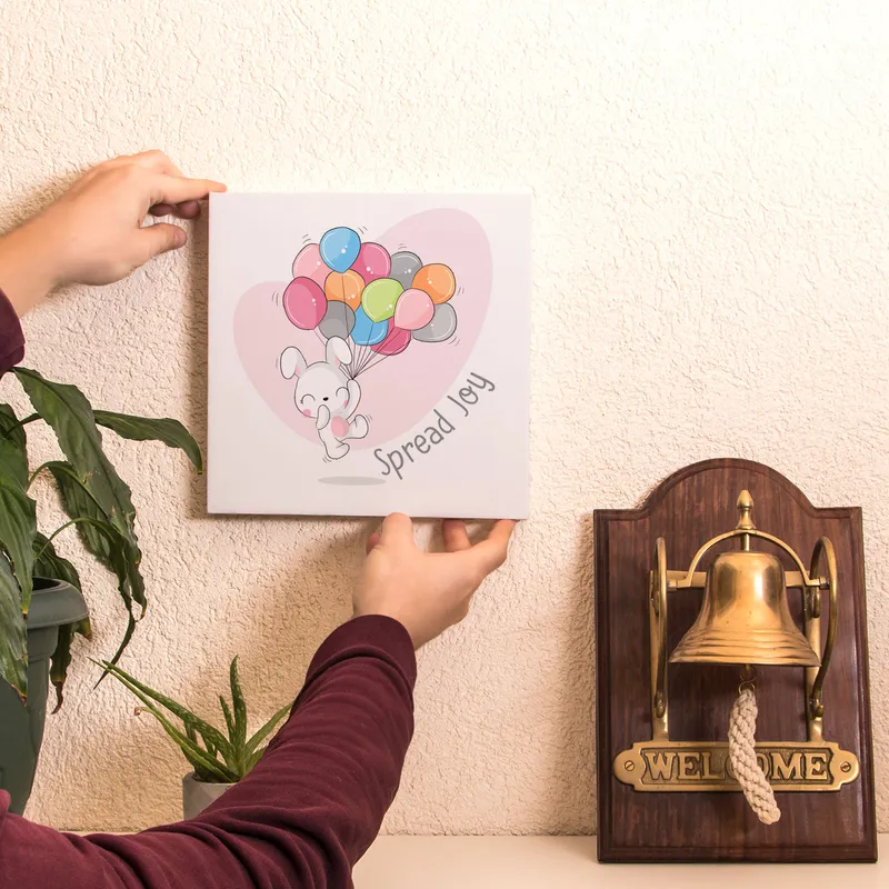 Joyful Cartoon Canvas for Baby Room Decor