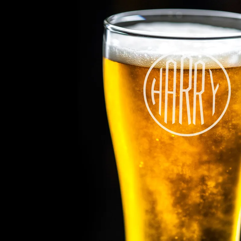 Stamp Monogram Design Berlin Beer Mug