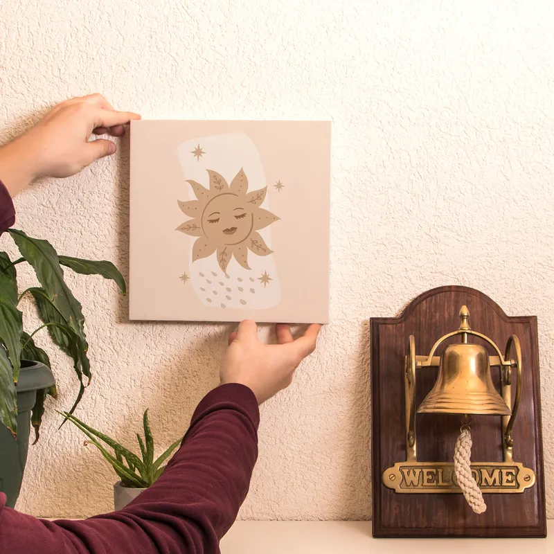 Star and Planet | Minimal Designed 2-Piece Canvas